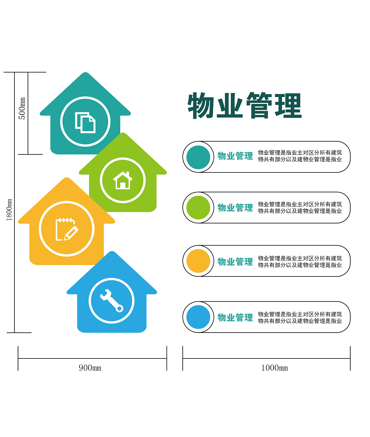 经建物业公司更新企业文化墙,提升公司品牌形象